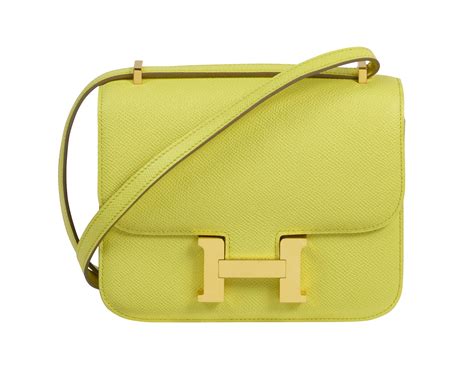 luxury accessories bags hermes 18cm soufre epsom leather|A SOUFRE EPSOM LEATHER MINI CONSTANCE 18 WITH .